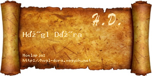 Hügl Dóra névjegykártya